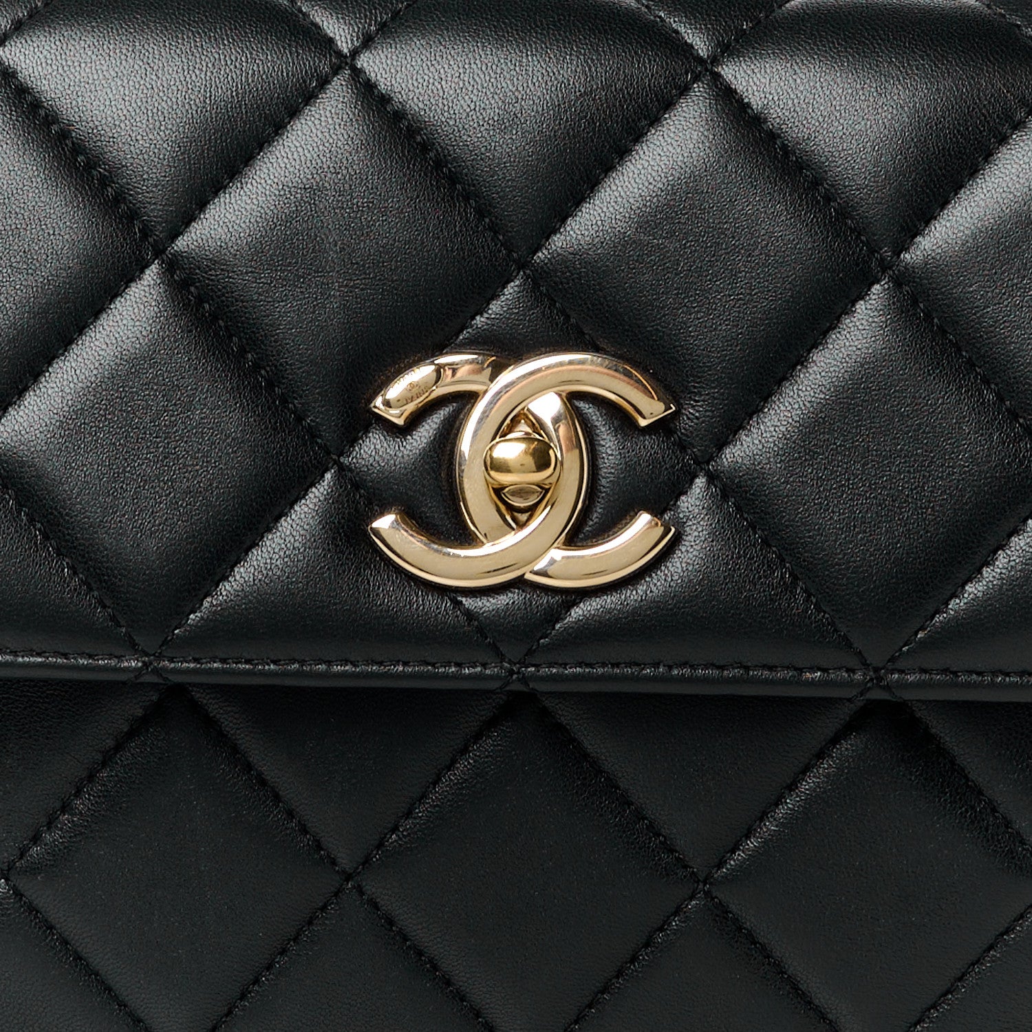 Chanel Lambskin Quilted Small Trendy CC Dual Handle Flap Bag Black 10 of 13