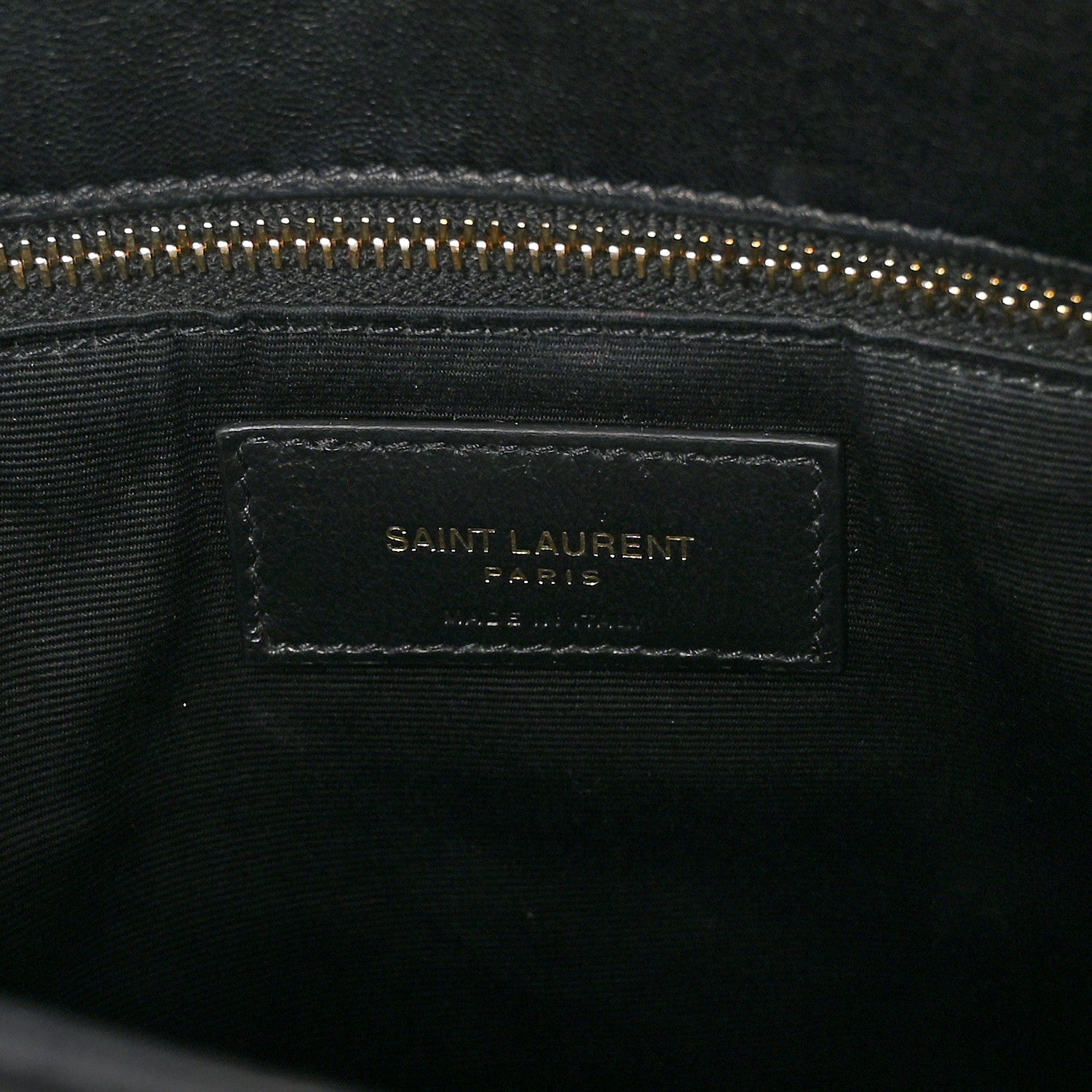 Saint Laurent Lambskin Quilted Medium Loulou Puffer Monogram Chain Satchel Black 6 of 13
