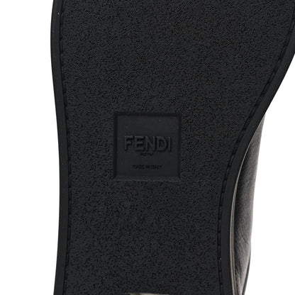 Fendi Vitello Karligraphy Embossed Low Top Sneakers 8 Black 6 of 8
