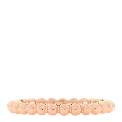 Van Cleef & Arpels 18K Rose Gold Medium Perlee Ring 61 9.5 3 of 5