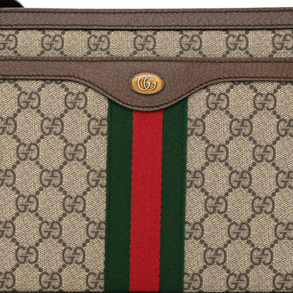 Gucci GG Supreme Monogram Web Medium Ophidia Shoulder Bag Beige New Acero 10 of 12