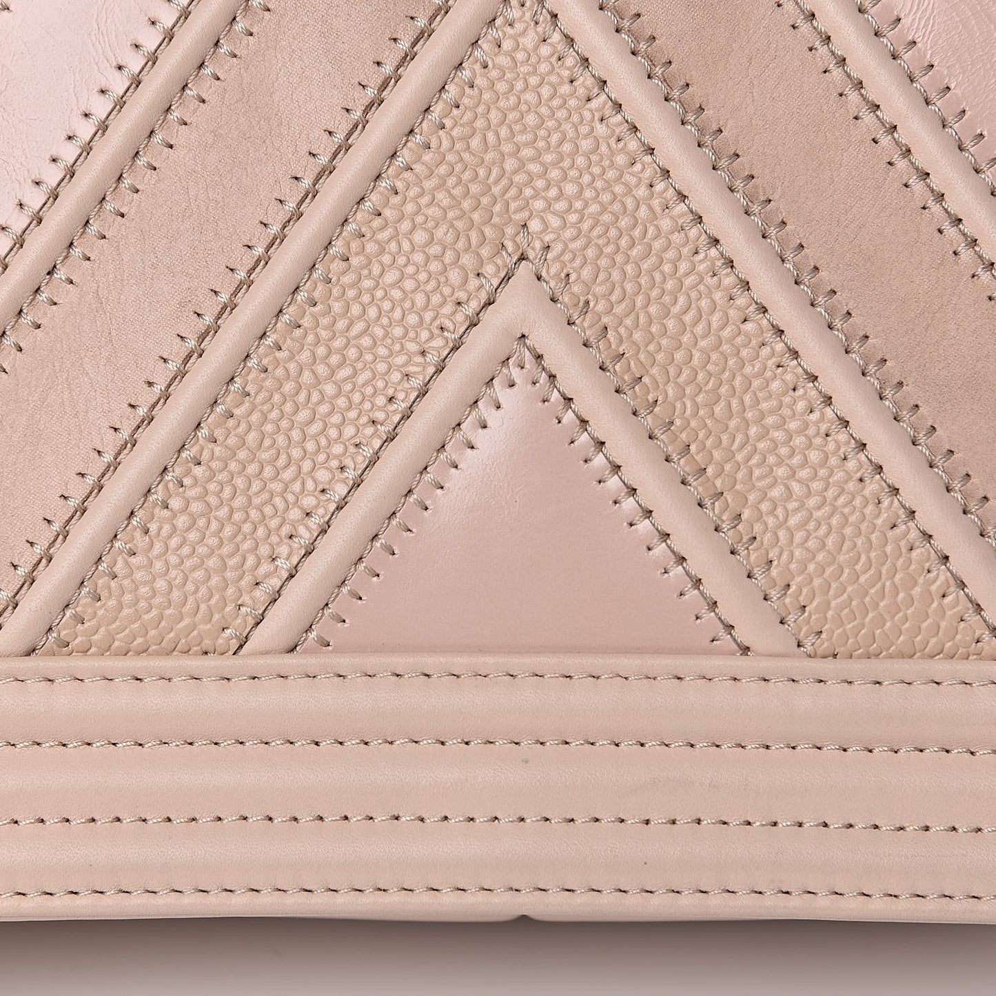 Caviar Calfskin Chevron Medium Boy Flap Light Pink