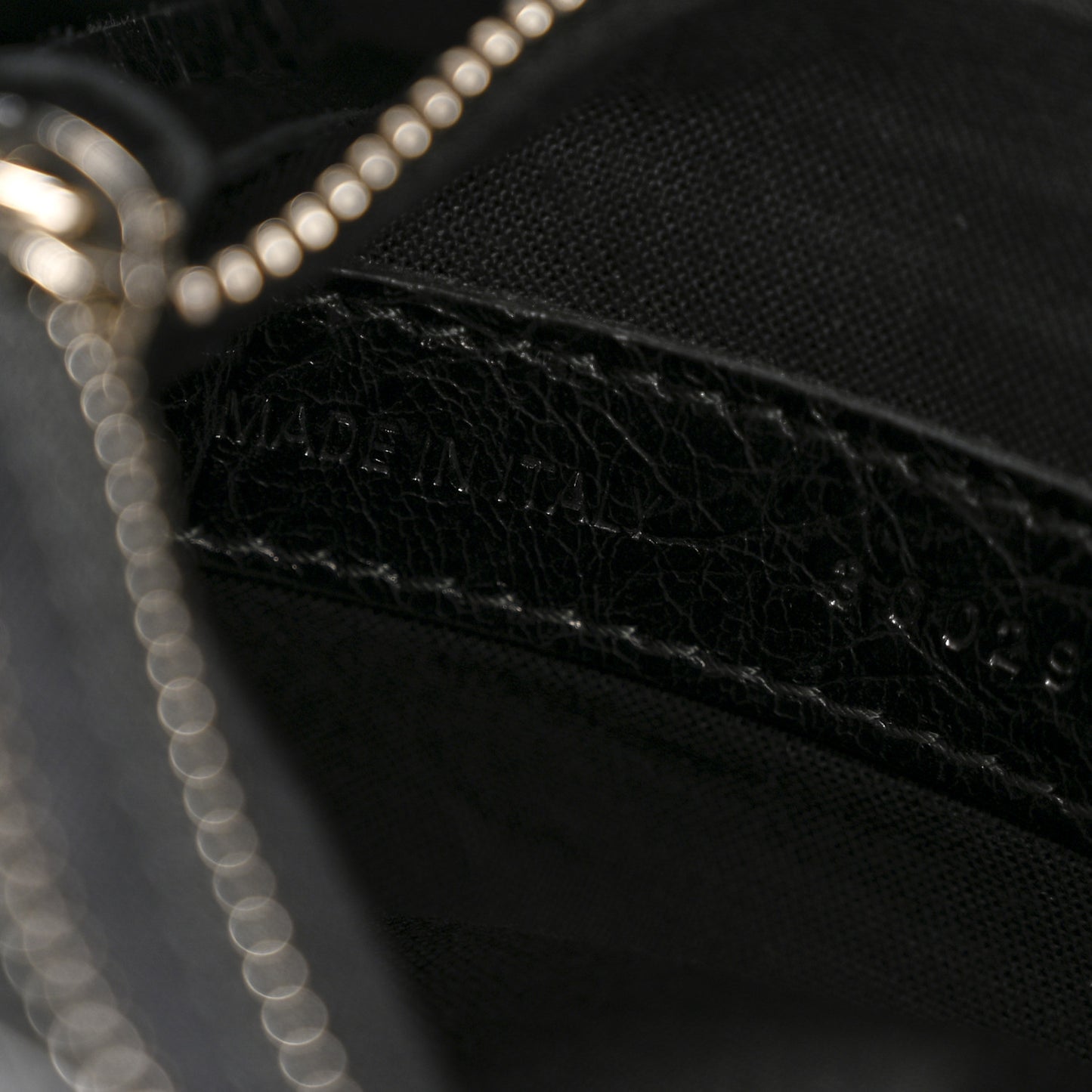 Agneau Classic Silver Hardware Mini City Black