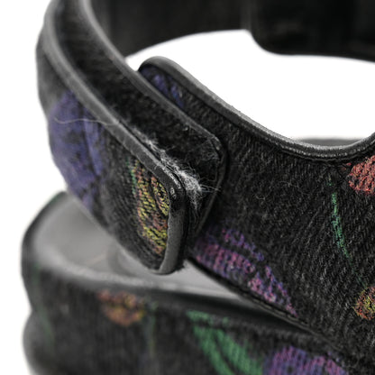 Chanel Denim Quilted Dad Sandals 35.5 Black Multicolor 12 of 13