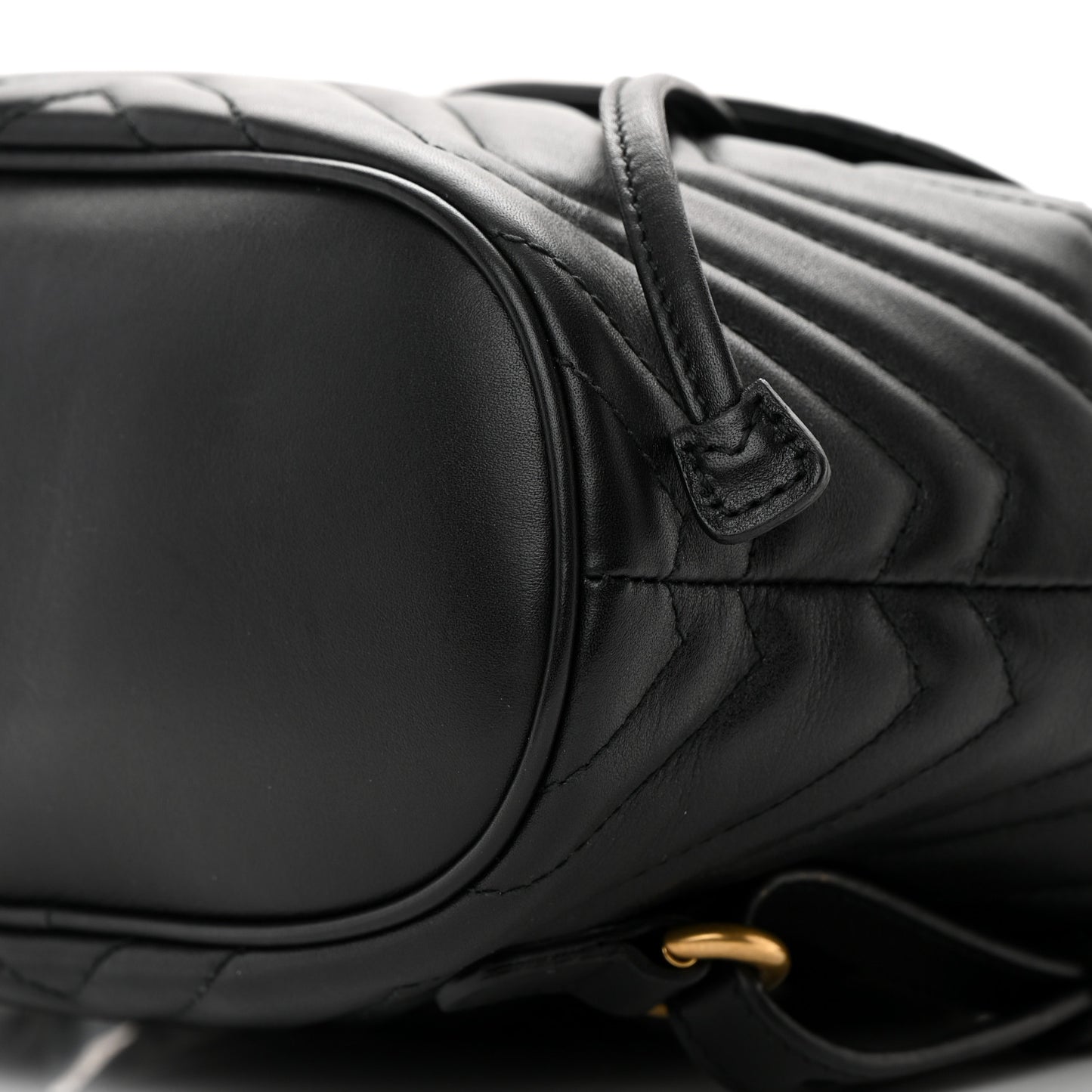 Calfskin Matelasse GG Marmont Flap Backpack Black