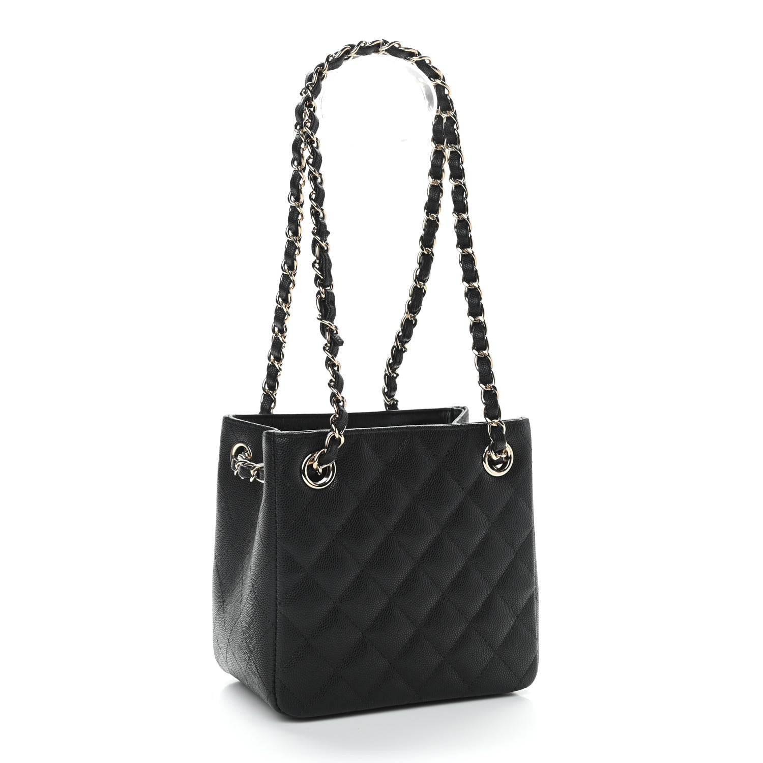Chanel Caviar Quilted Mini Bucket Bag Black 3 of 11