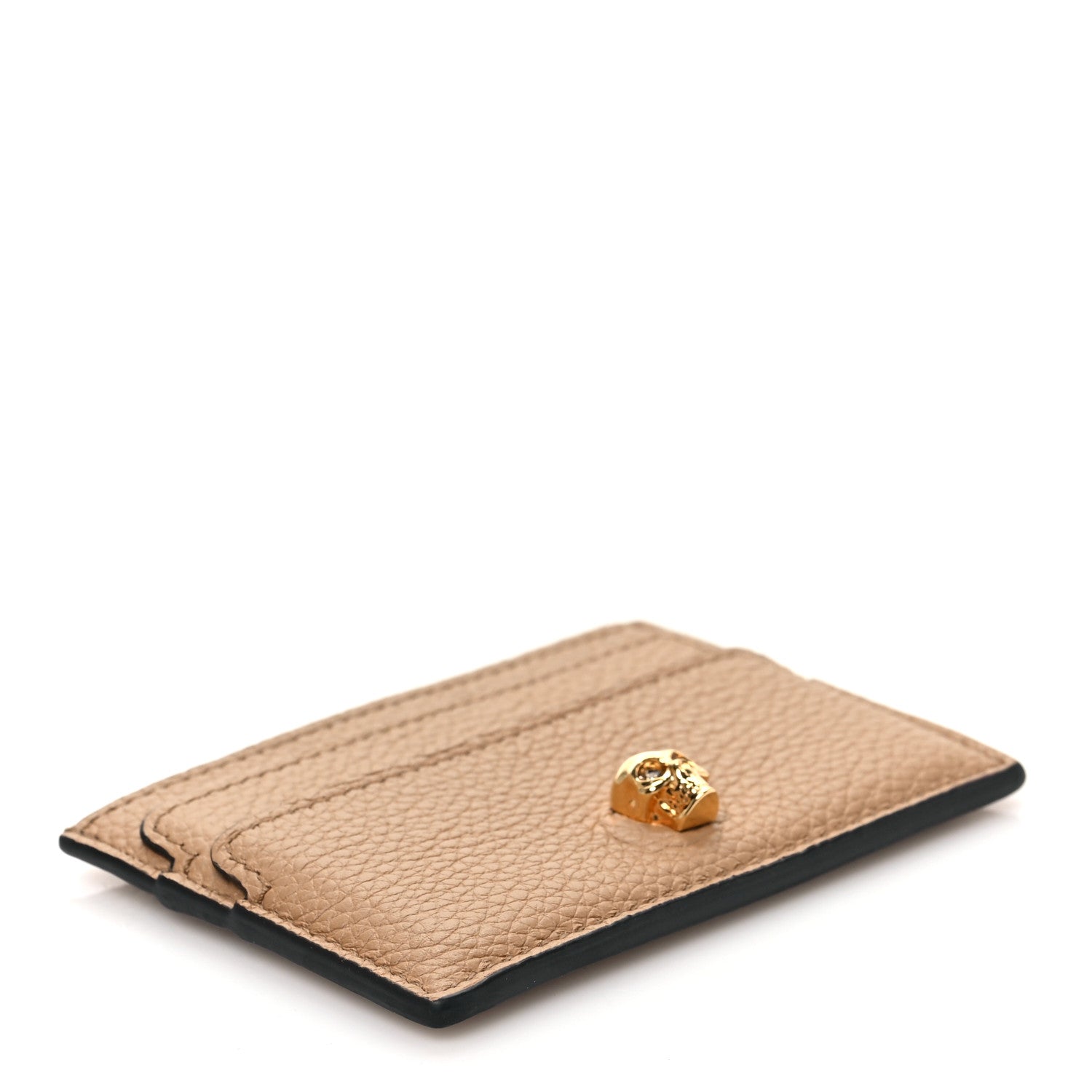 Alexander McQueen Calfskin Skull Card Holder Nude 4 of 7