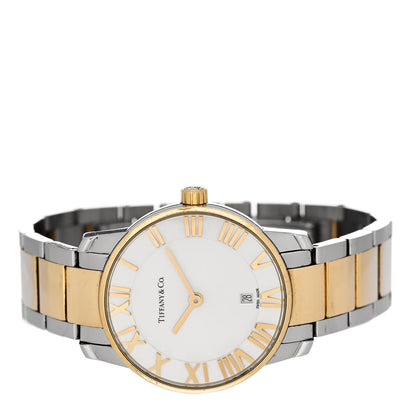 Tiffany Stainless Steel 18K Yellow Gold 29mm Atlas 2-Hand Quartz Watch 2 of 4