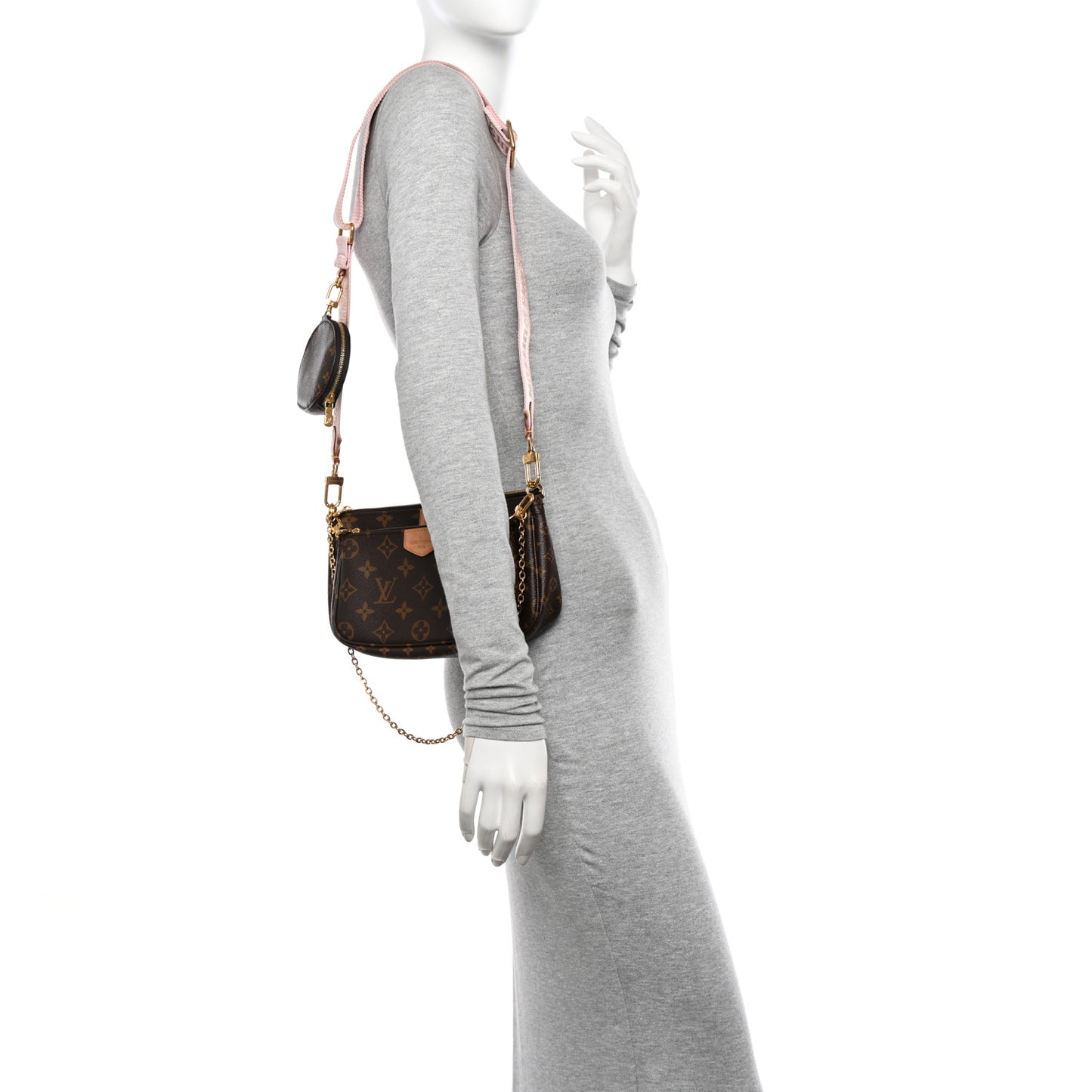 Monogram Multi Pochette Accessories Rose Clair