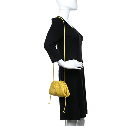 Bottega Veneta Nappa Intrecciato The Mini Pouch Buttercup 2 of 11