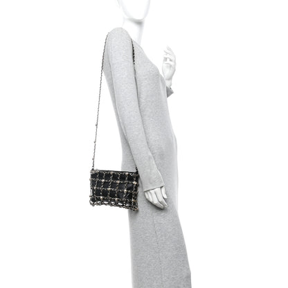 Chanel Lambskin Chain Frame Medallion Shoulder Bag Black 2 of 10