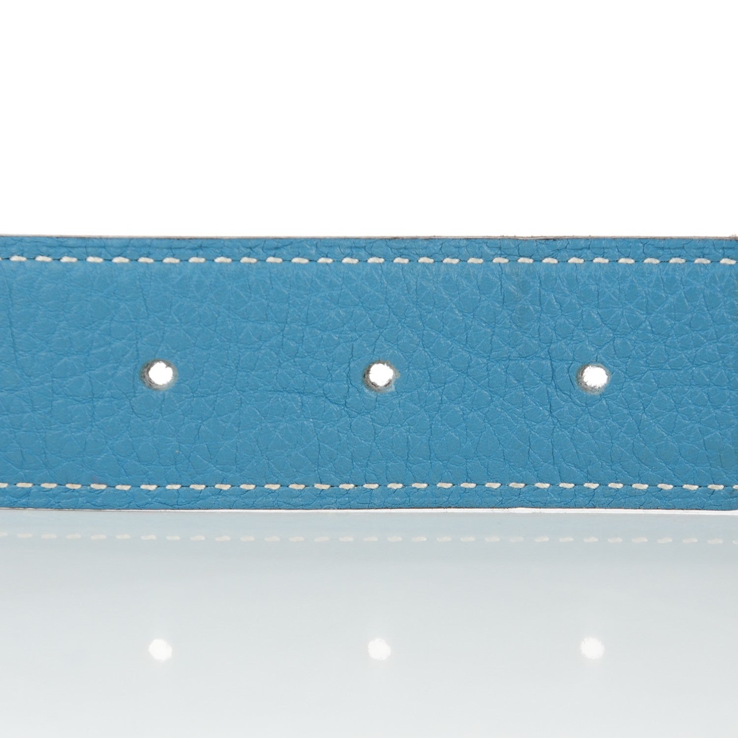 Hermes Box Taurillon Clemence 32mm H Belt 90 Black Blue Jean 4 of 7