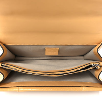 Gucci GG Supreme Monogram Snakeskin Flower Embroidered Medium Dionysus Shoulder Bag Beige Yellow 5 of 10