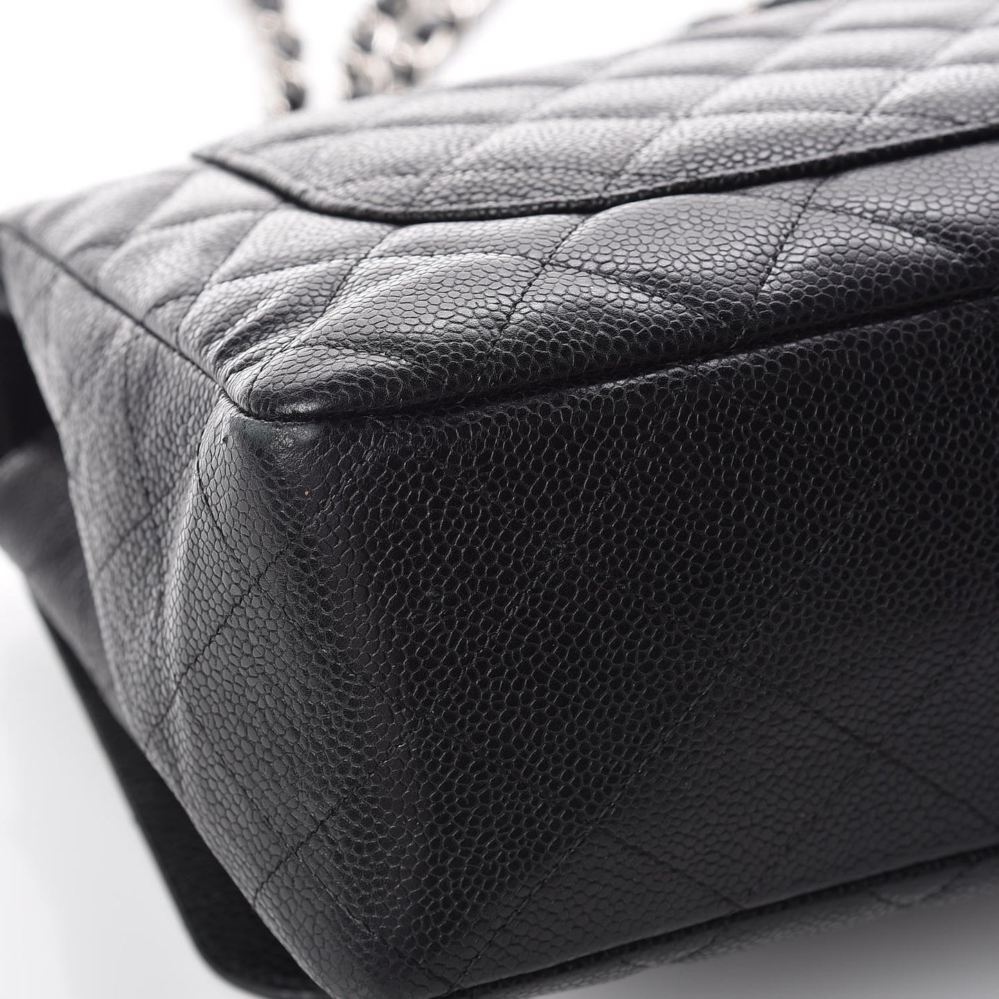 Caviar Quilted Jumbo Single Flap Black