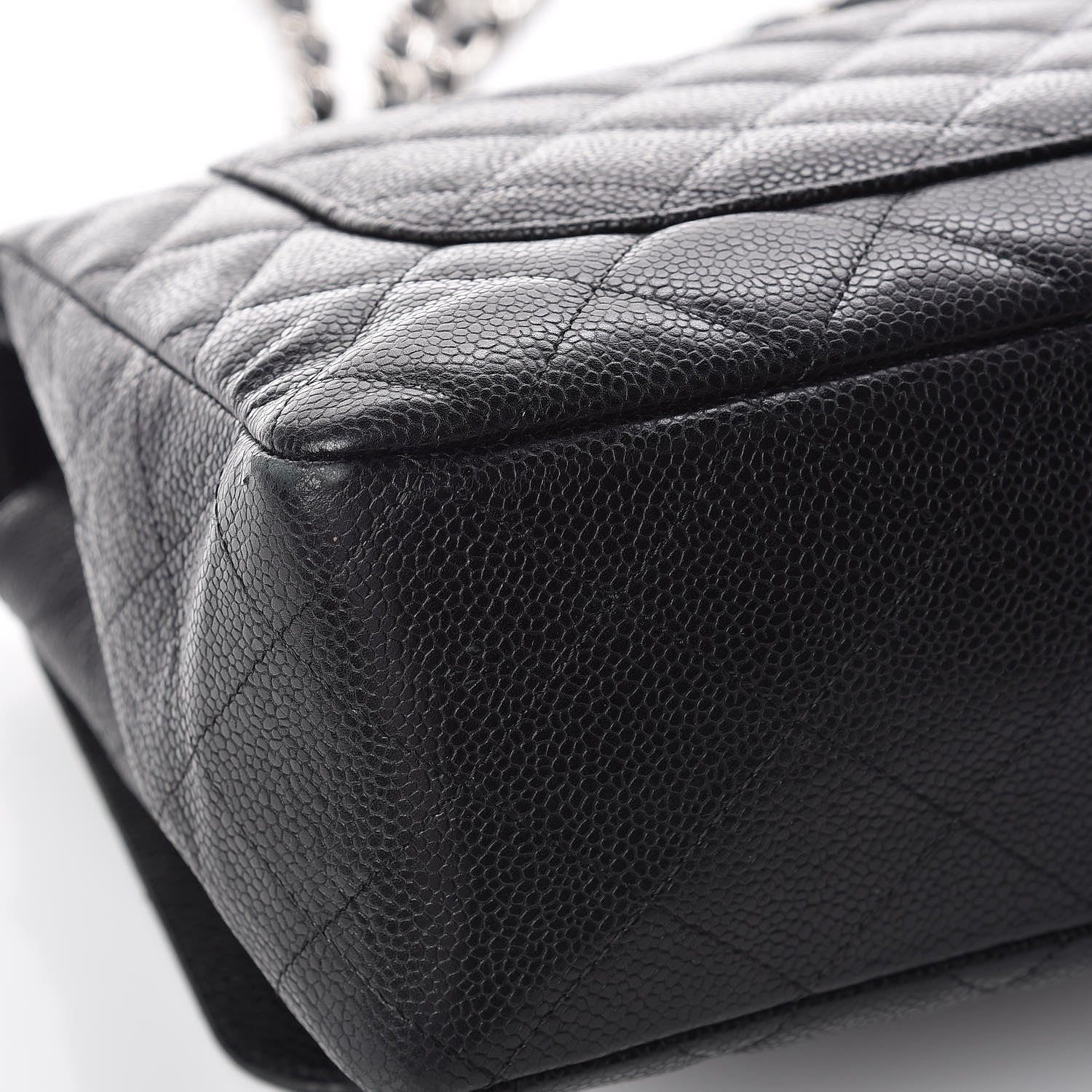 Chanel Caviar Quilted Jumbo Single Flap Black 22 of 23