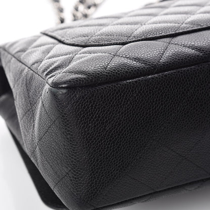 Chanel Caviar Quilted Jumbo Single Flap Black 22 of 23