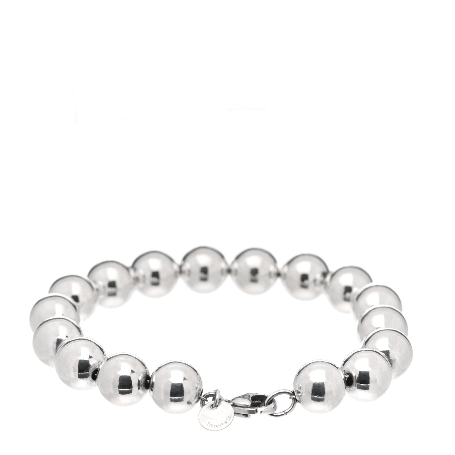 Tiffany Sterling Silver 10mm HardWear Ball Bracelet 2 of 4