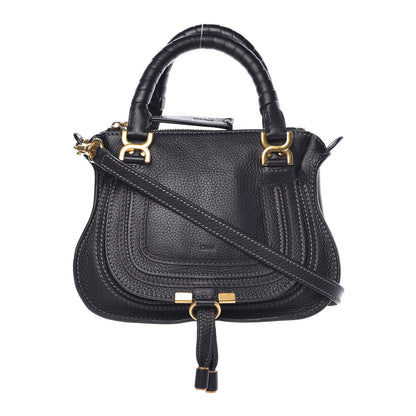 Chloe Calfskin Baby Marcie Satchel Black 1 of 9