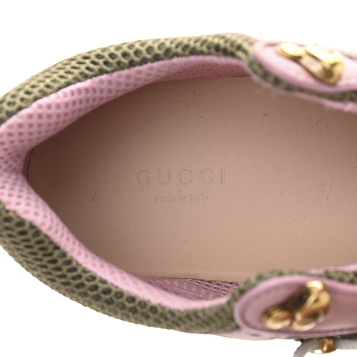 X SEGA Mesh Canvas Calfskin Womens Flashtrek Sneakers 35 Military Oatmeal Carmine Rose Ardesia