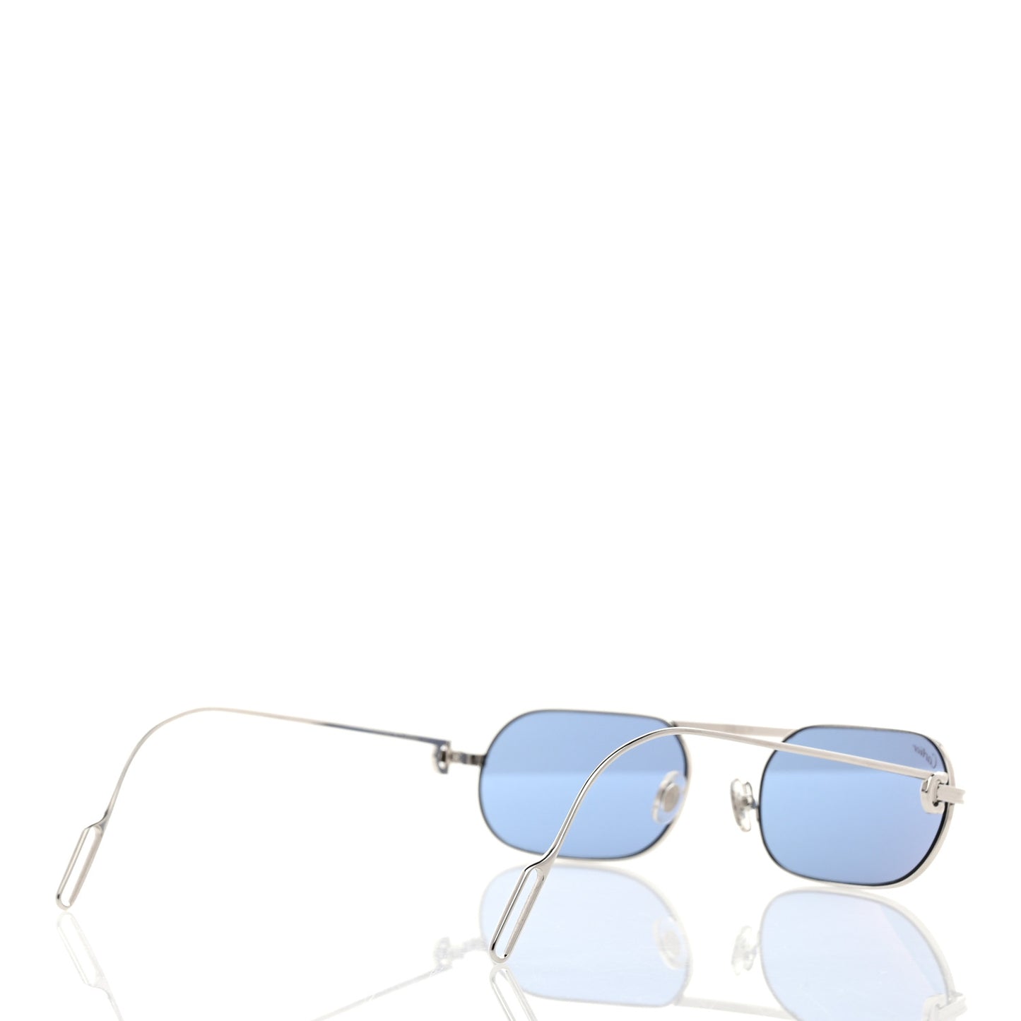 Metal Oval Sunglasses CG1D78BZ Silver