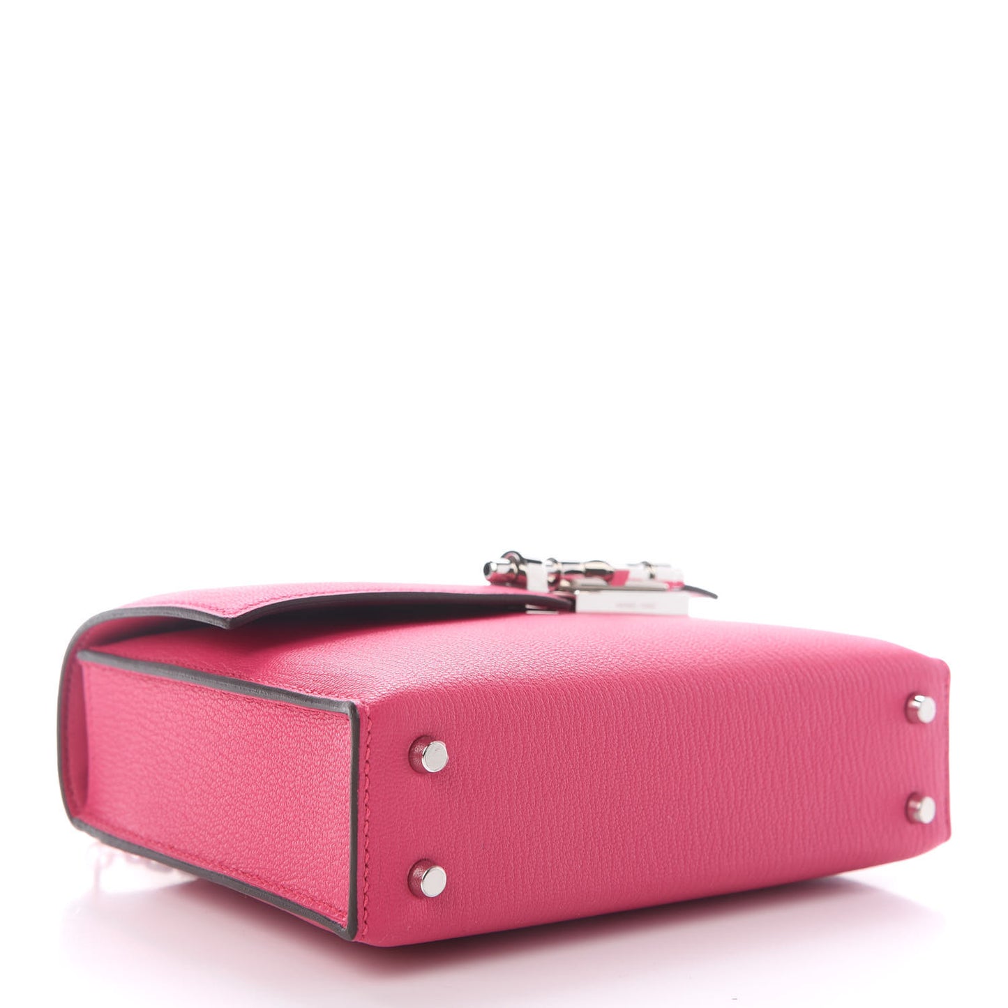 Chevre Mysore Mini Verrou Chaine Bag Rose Shocking