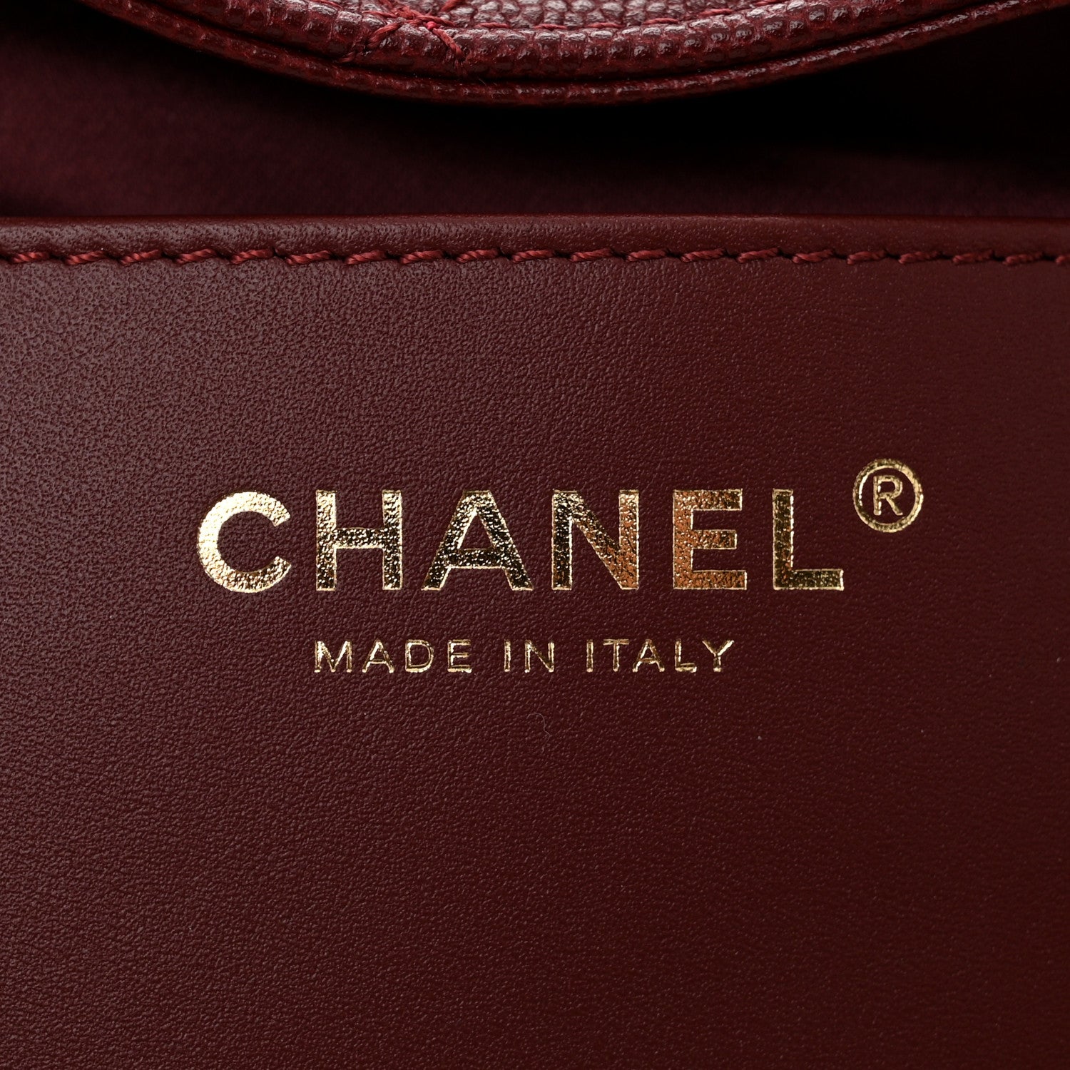 Chanel Caviar Quilted Small Chanel 25 Handbag Burgundy 6 of 10