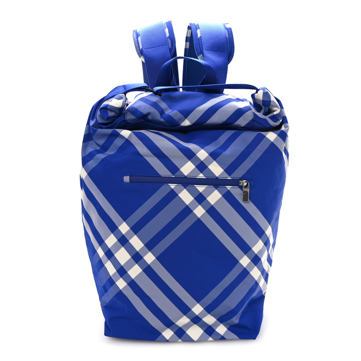 Burberry Nylon Nova Check Roll Backpack Knight 1 of 10