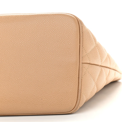 Chanel Caviar Quilted Medallion Tote Beige 9 of 12