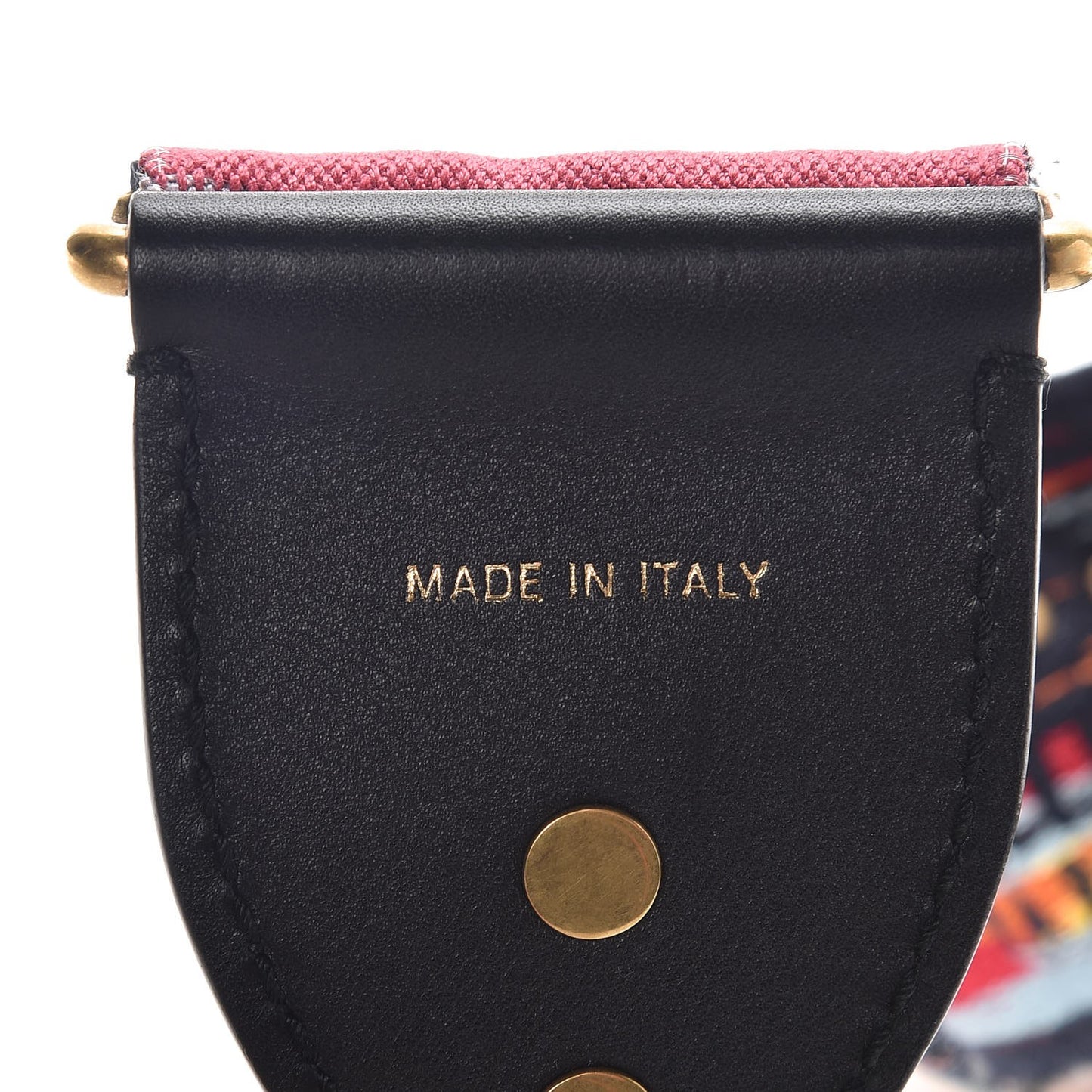 Canvas Embroidered Studded Rainbow J’Adior Shoulder Strap