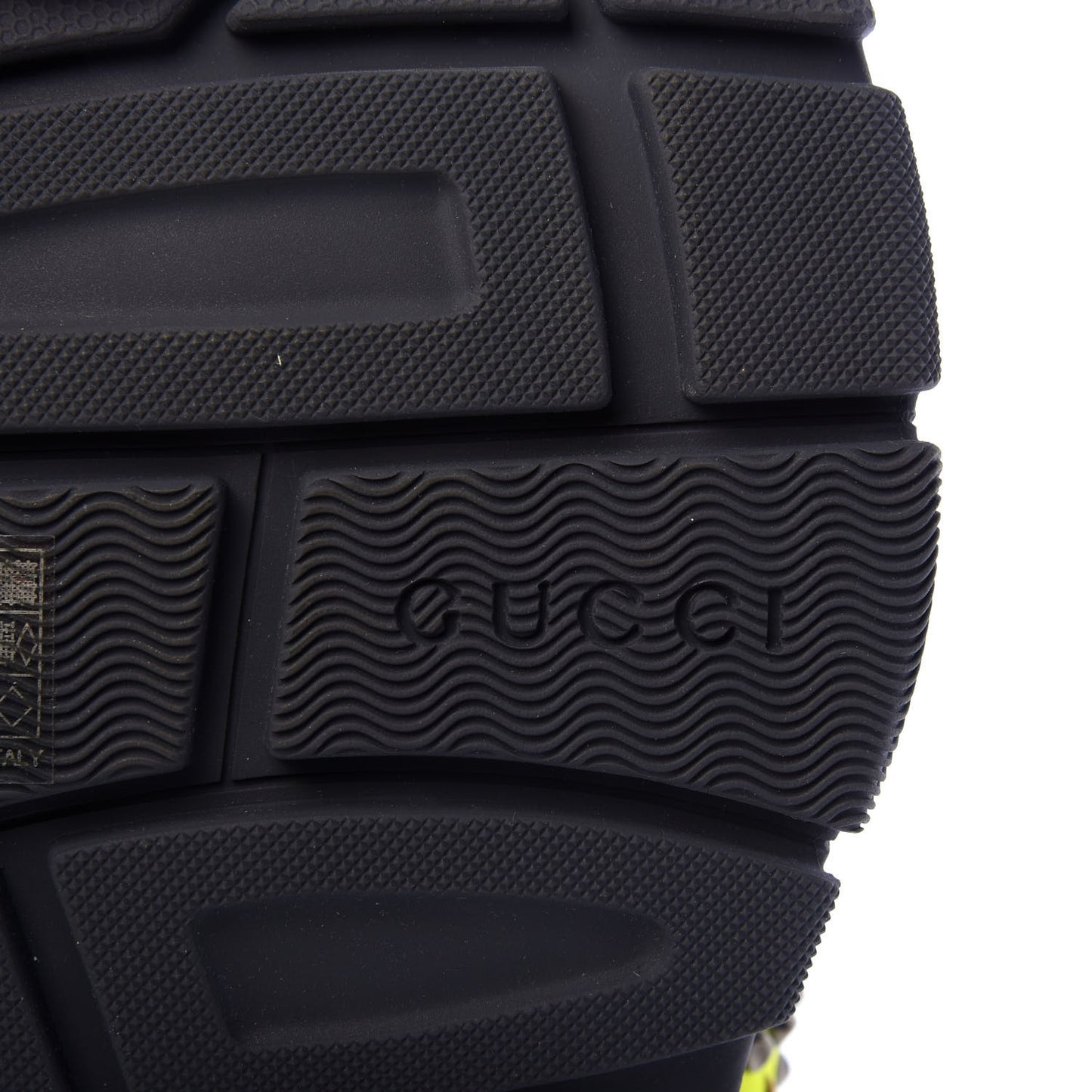Technical Canvas Calfskin Studded Mens Aguru Sandals 10 Neon Yellow