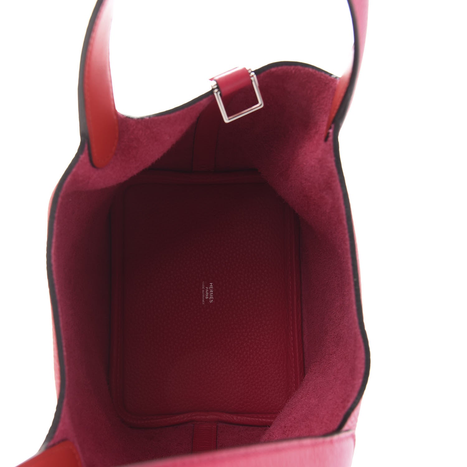 Hermes Taurillon Clemence Swift Eclat Picotin Lock 18 PM Rose Mexico Rouge De Coeur 6 of 12