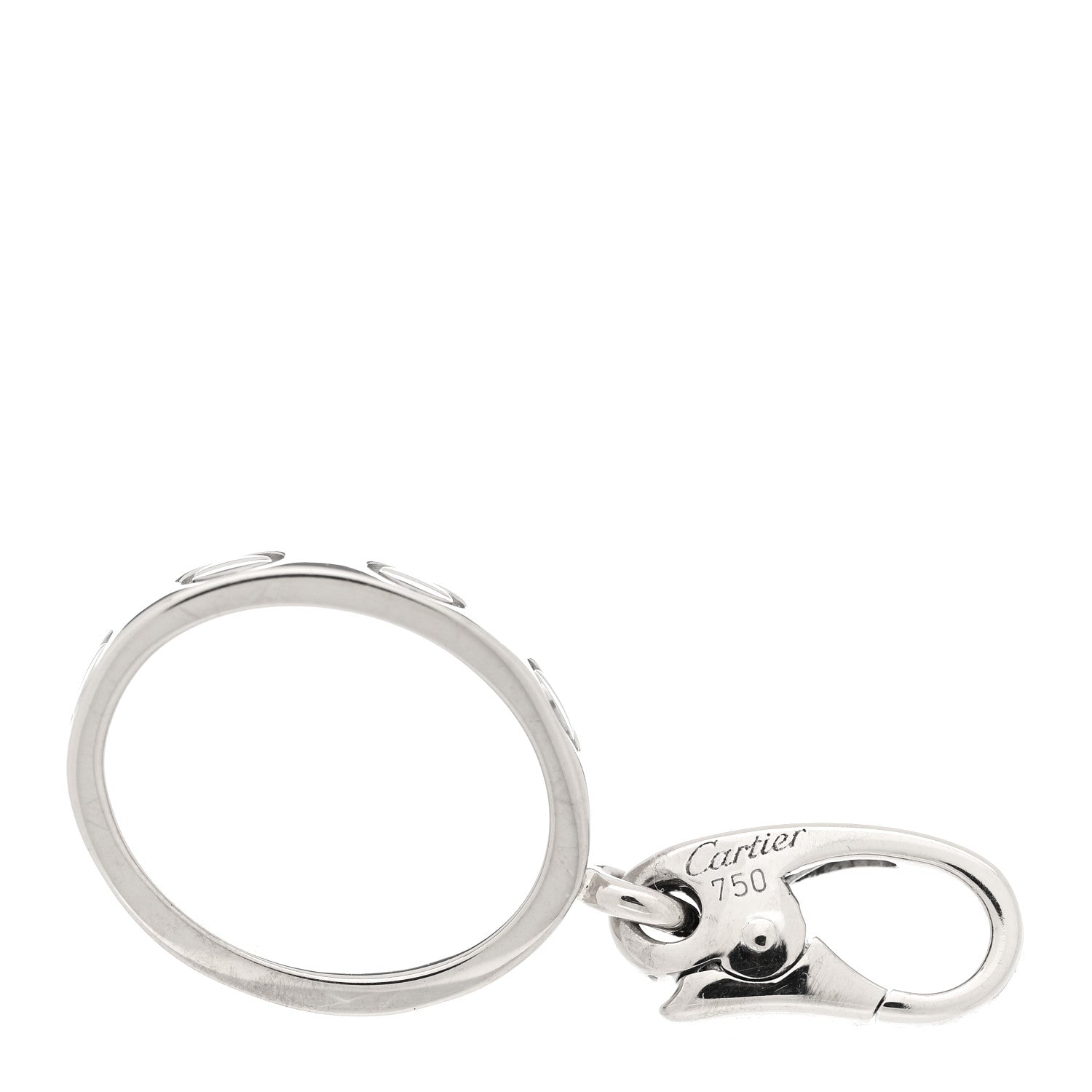 Cartier 18K White Gold LOVE Ring Charm 5 of 5