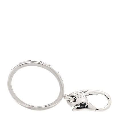 Cartier 18K White Gold LOVE Ring Charm 5 of 5