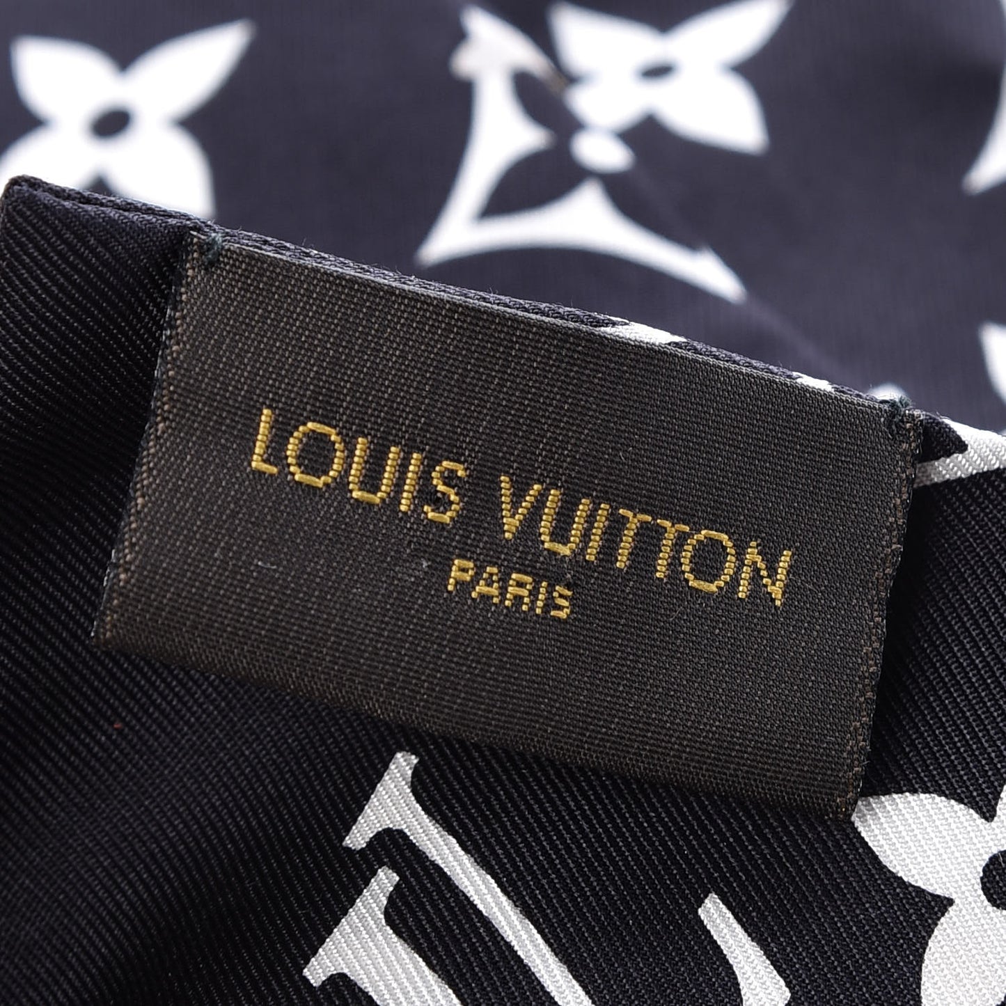 Silk Monogram Confidential Bandeau Black