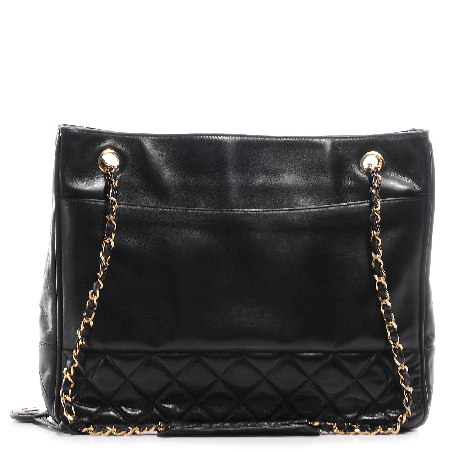 Chanel Lambskin Shoulder Bag Black 1 of 10