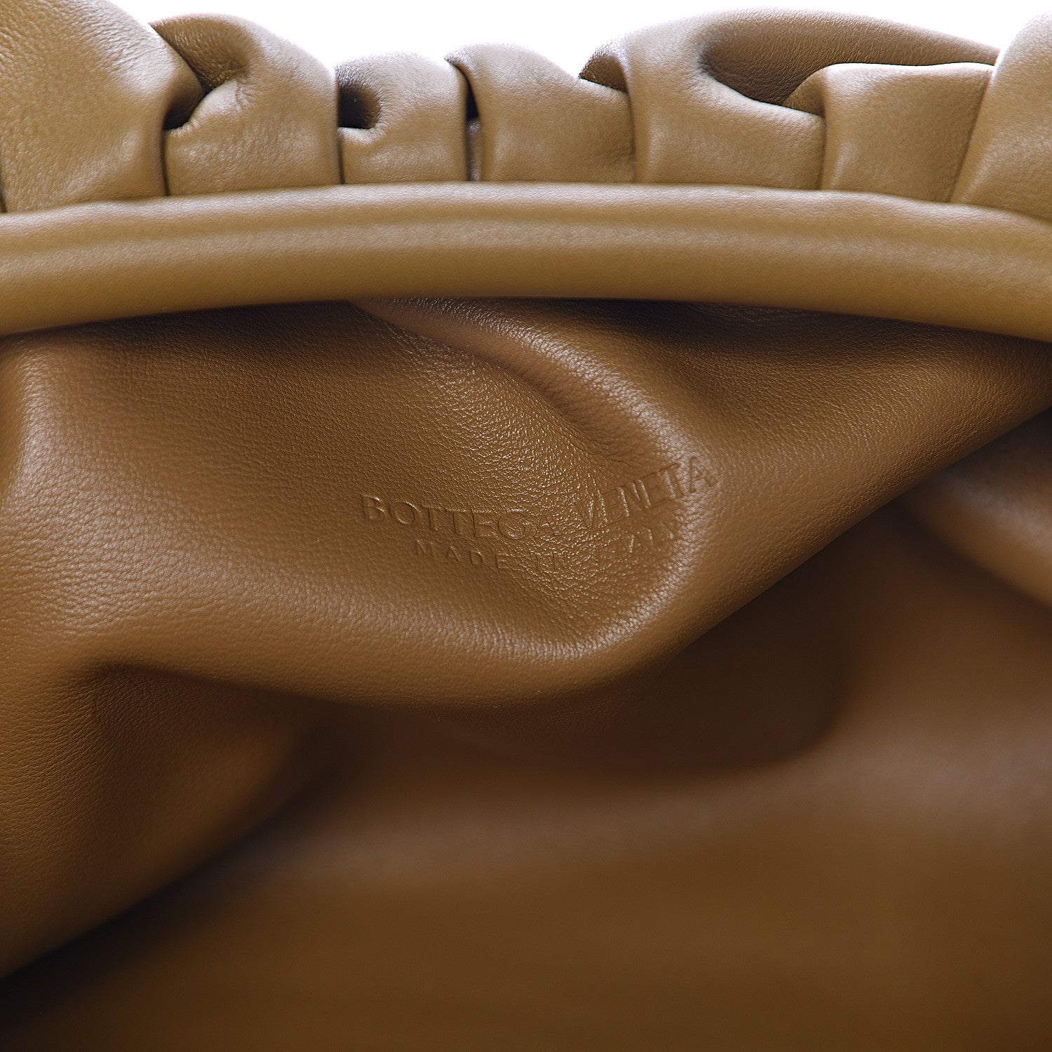 Bottega Veneta Smooth Butter Calf The Pouch Oversized Clutch Moutarde 6 of 11