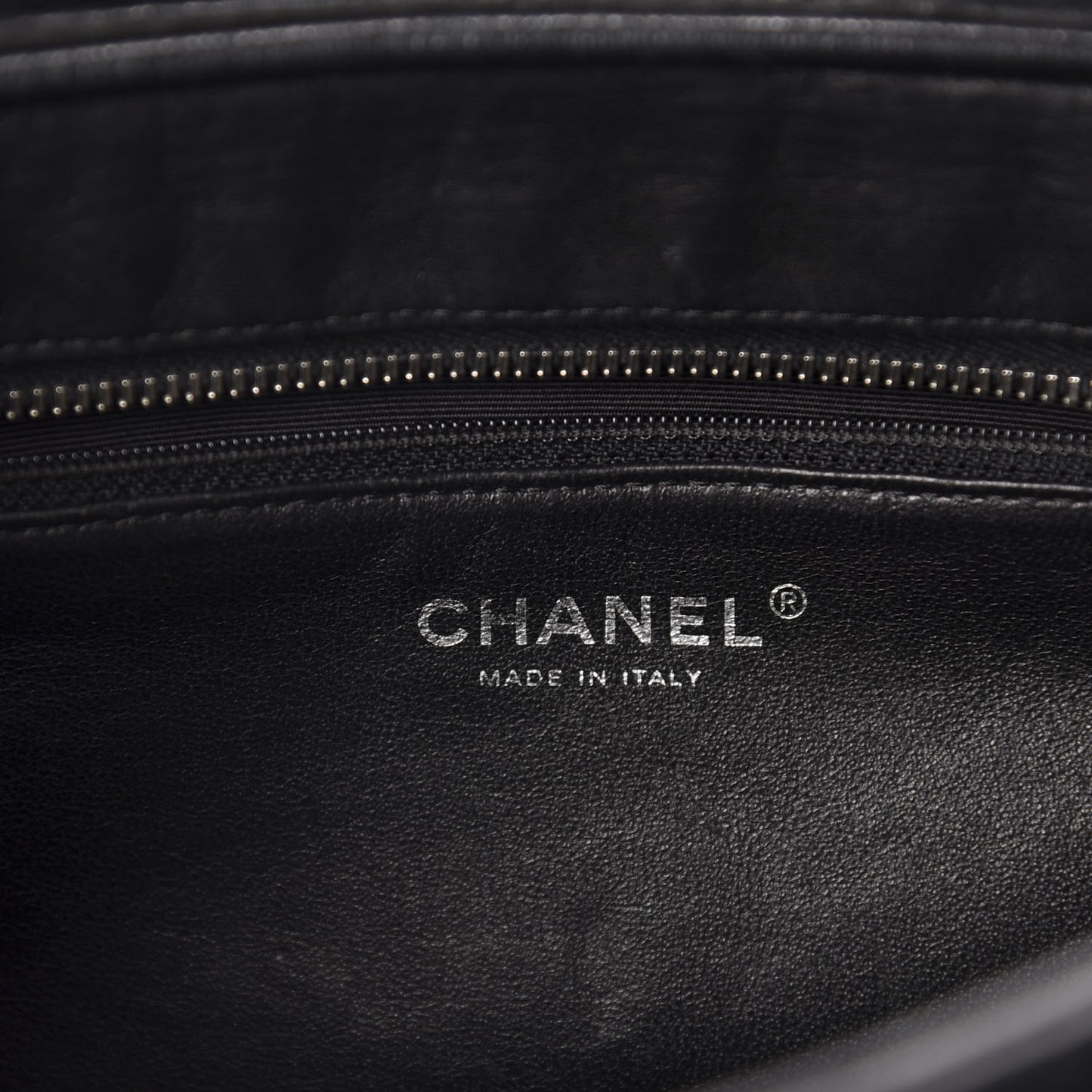 Lambskin Bijoux Chain Shopping Tote Black