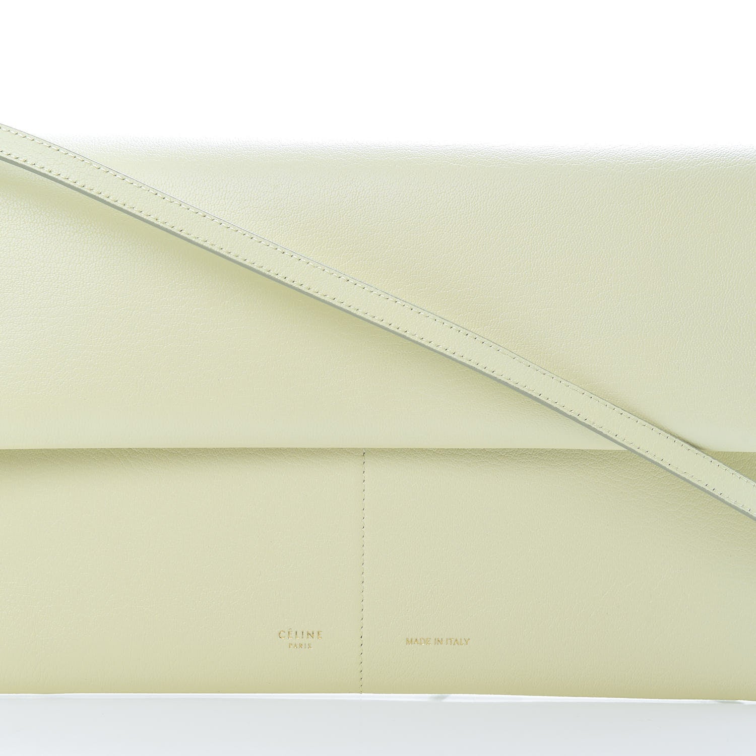 Celine Calfskin Folded Clutch With Strap Jade 9 of 12