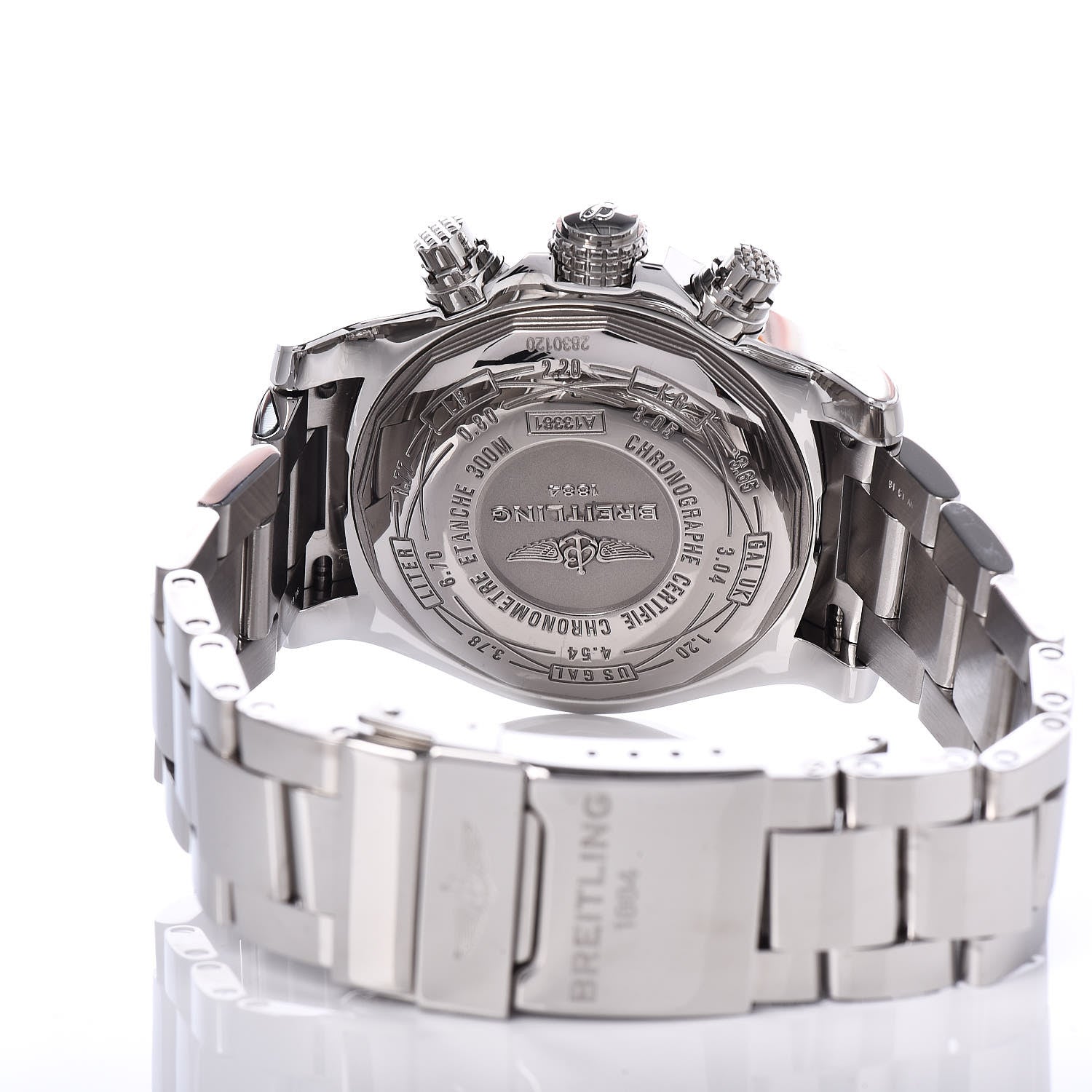 Breitling Stainless Steel 43mm Avenger II Chronograph Automatic Watch Volcano Black A13381 5 of 8