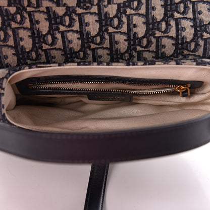 Christian Dior Oblique Saddle Bag Blue 5 of 10