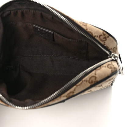 Gucci Monogram Belt Bag Beige Ebony Testa di Moro Marrone Scuro 5 of 10