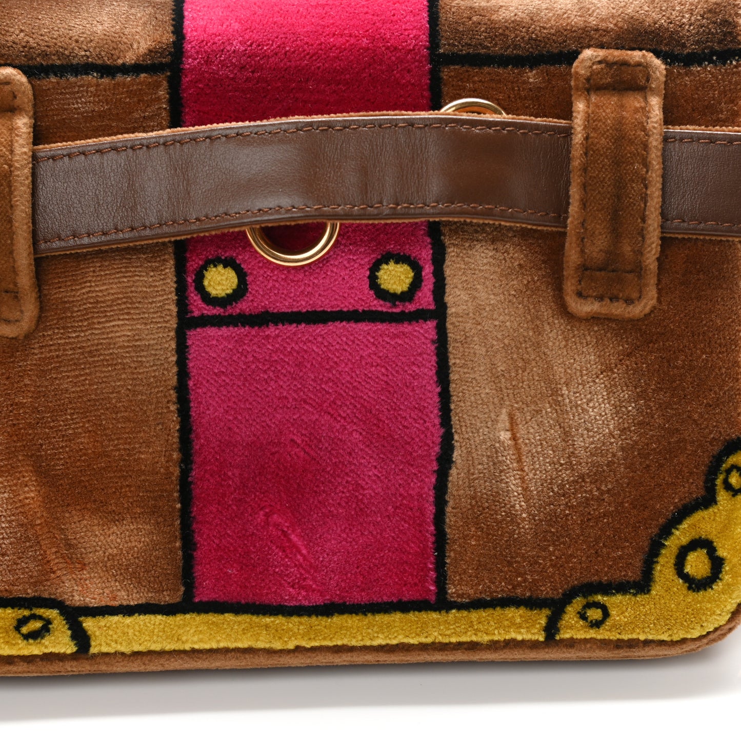 Velvet Cahier Belt Bag Cammello