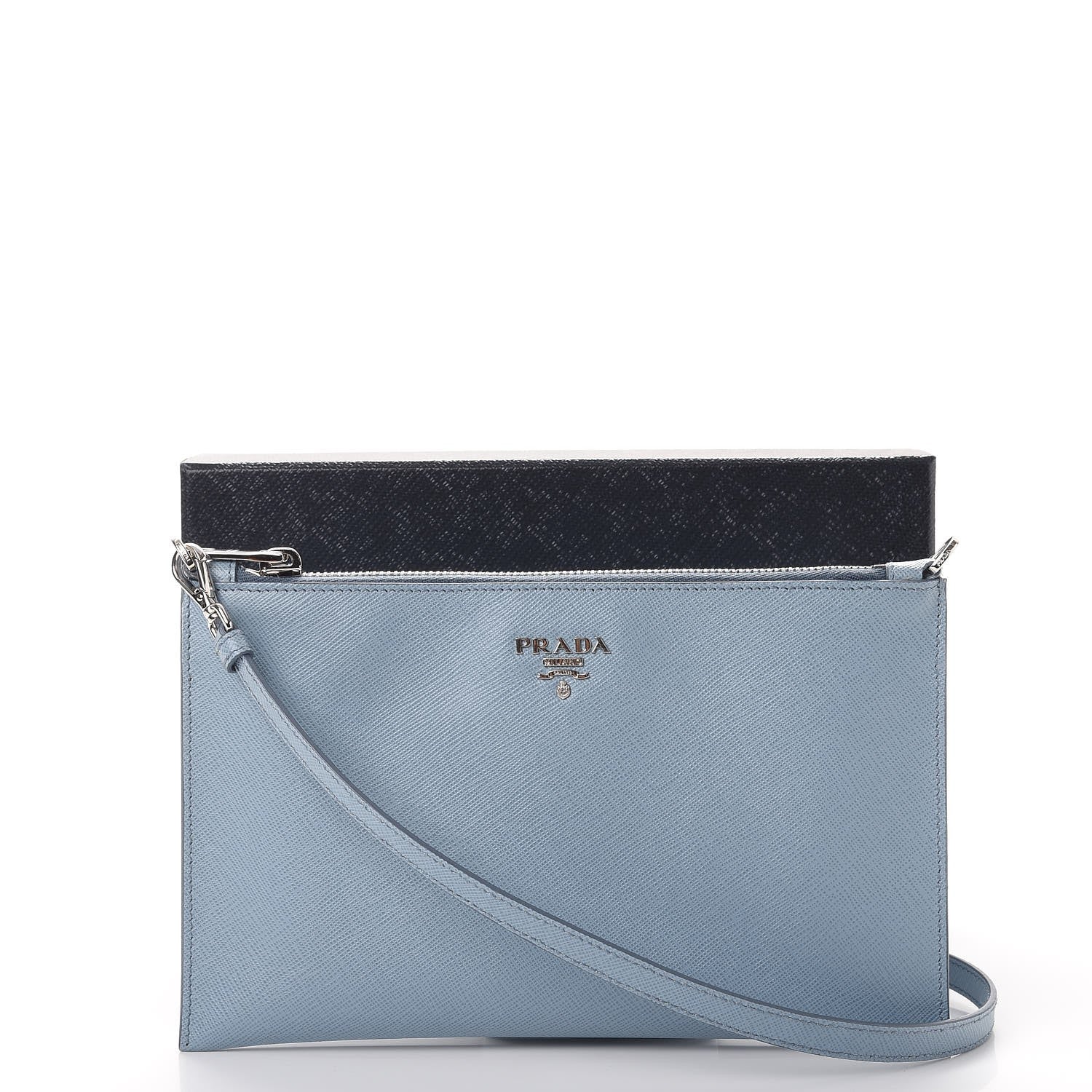 Prada Saffiano Pouch Shoulder Bag Astrale 14 of 14