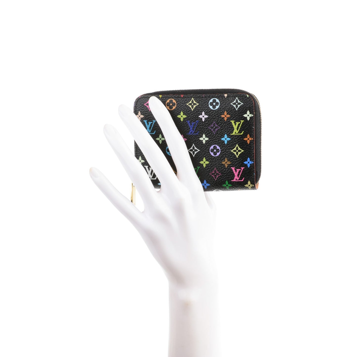 Monogram Multicolor Zippy Coin Purse Black