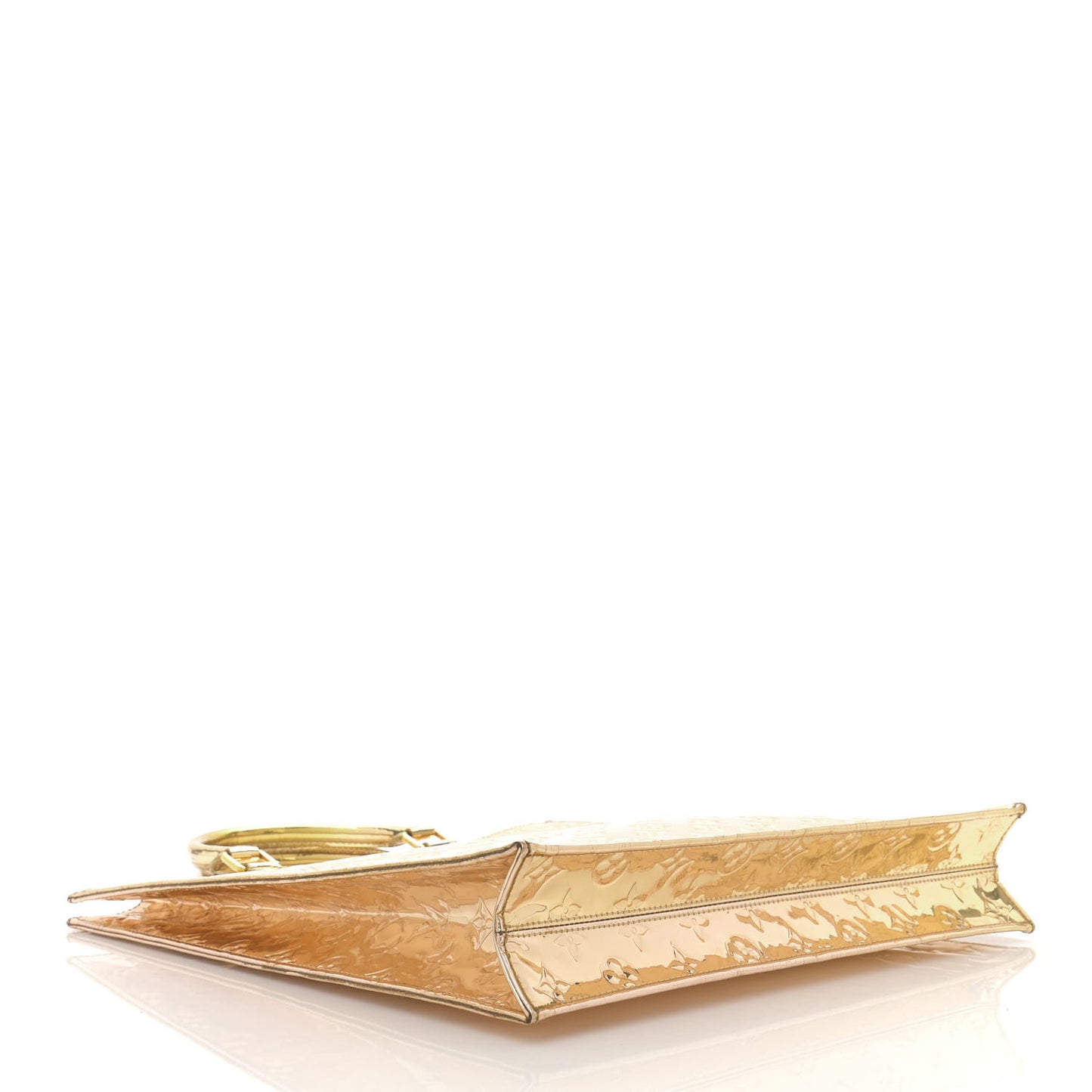 Monogram Miroir Sac Plat Gold