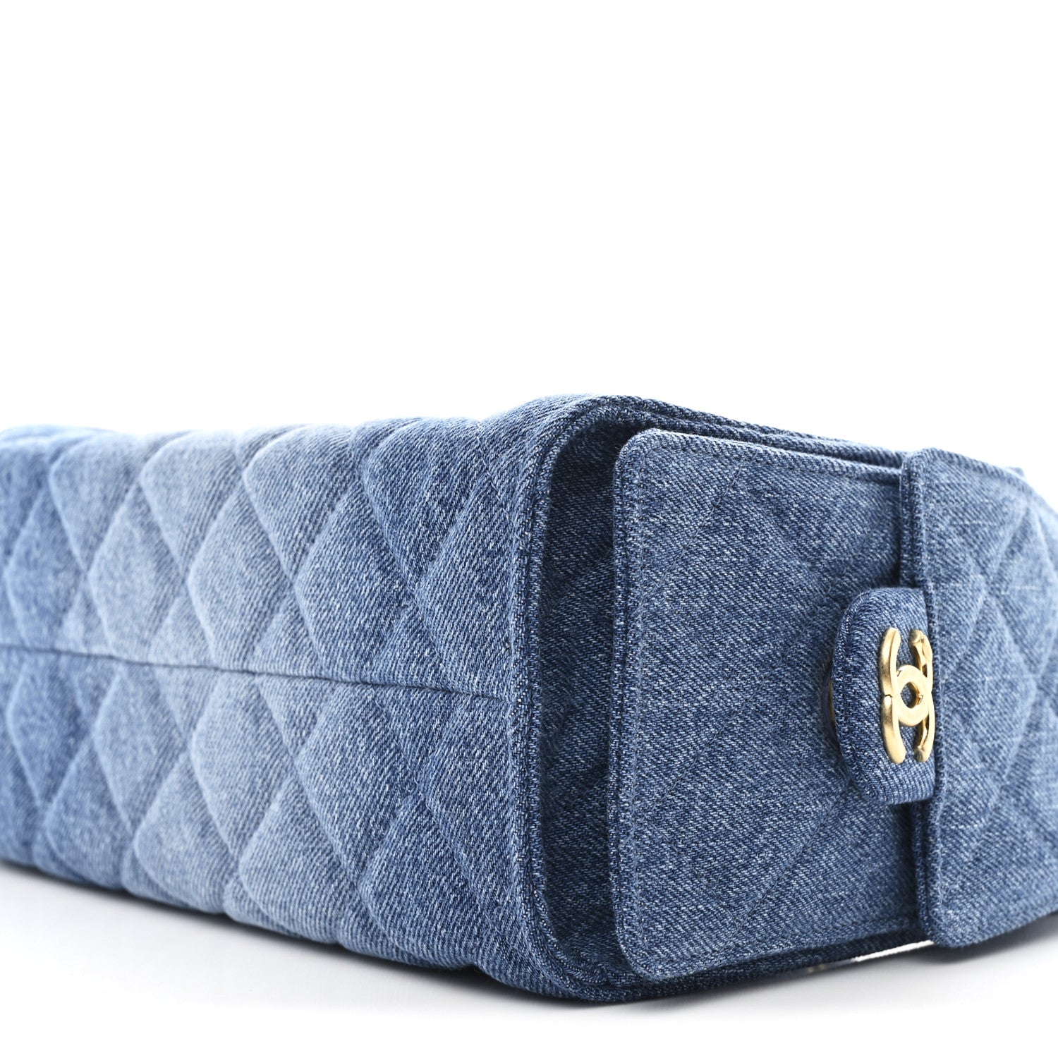 Chanel Washed Denim Quilted Mini Chanel 25 Handbag Blue 10 of 11