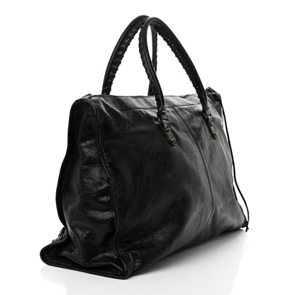 Balenciaga Agneau Classic Hardware Weekender Black 4 of 23