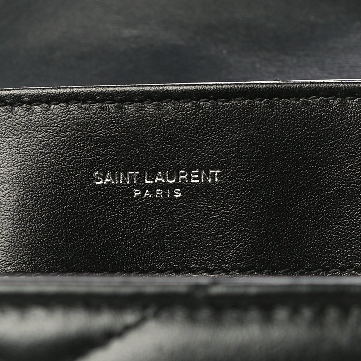 Calfskin Y Quilted Monogram Medium Loulou Chain Satchel Black
