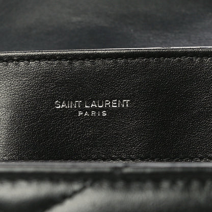 Saint Laurent Calfskin Y Quilted Monogram Medium Loulou Chain Satchel Black 6 of 10