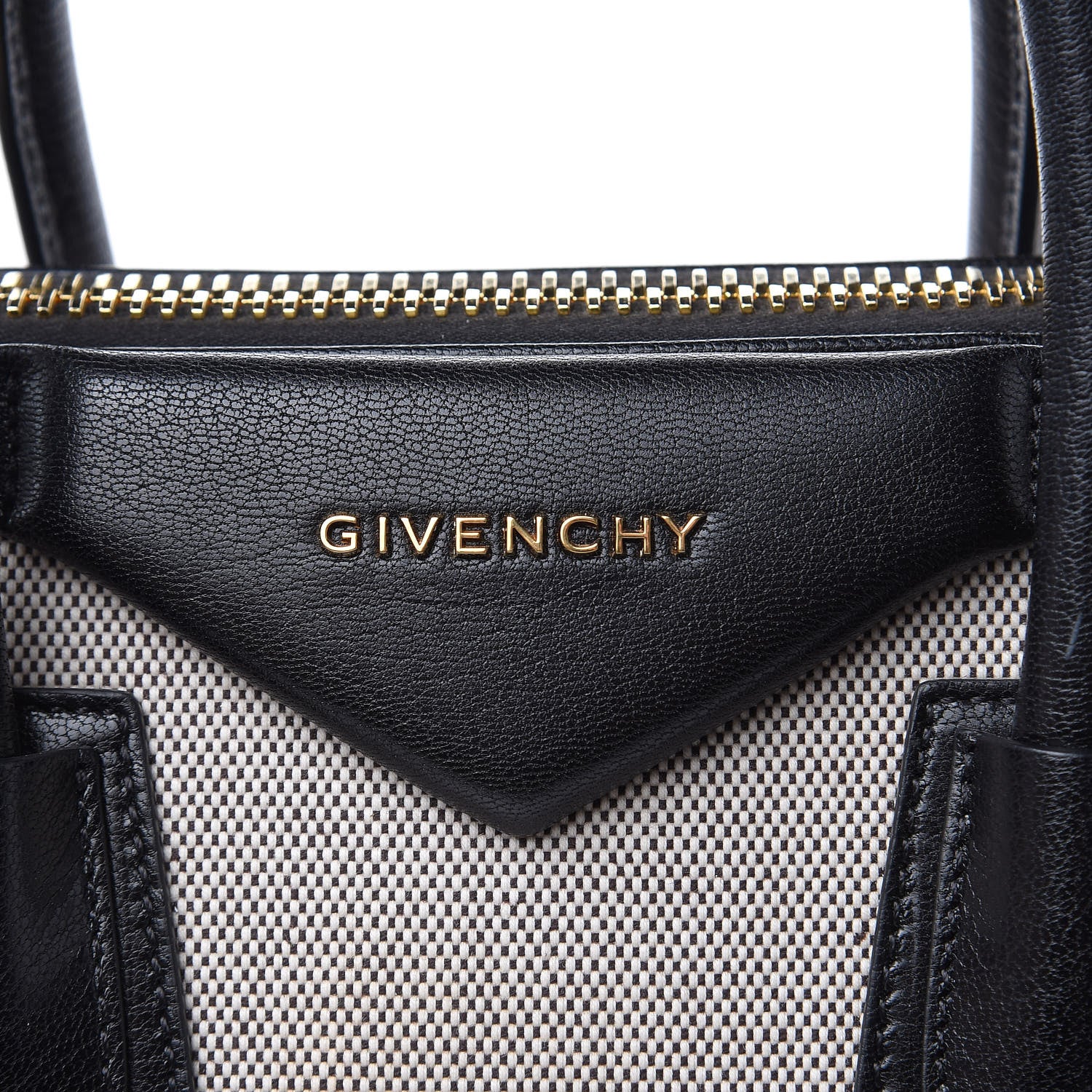 Givenchy Canvas Sugar Goatskin Striped Small Antigona Black 10 of 16